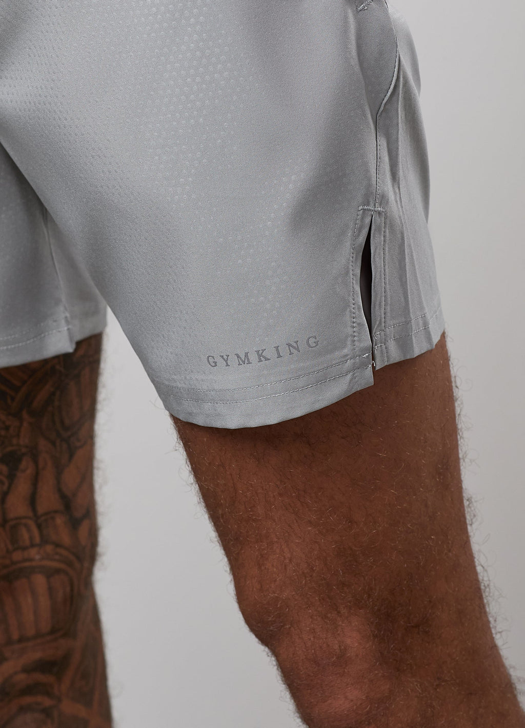 Gym King Debossed Pixel 5" Short - Urban Grey