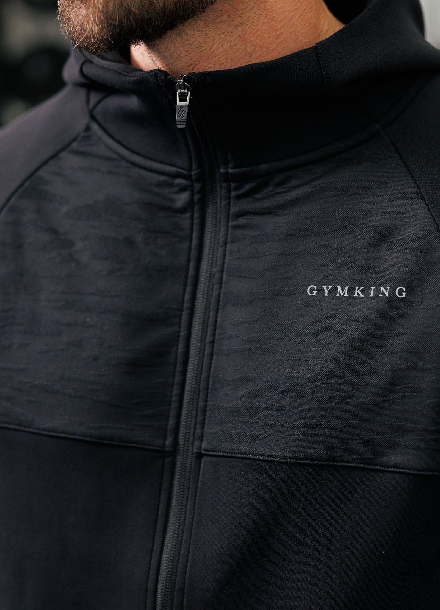 Gym King Dynamic Training Hoodie - Black