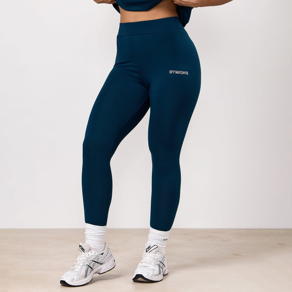 Gym King Dynamic Jersey Legging - Oil Blue