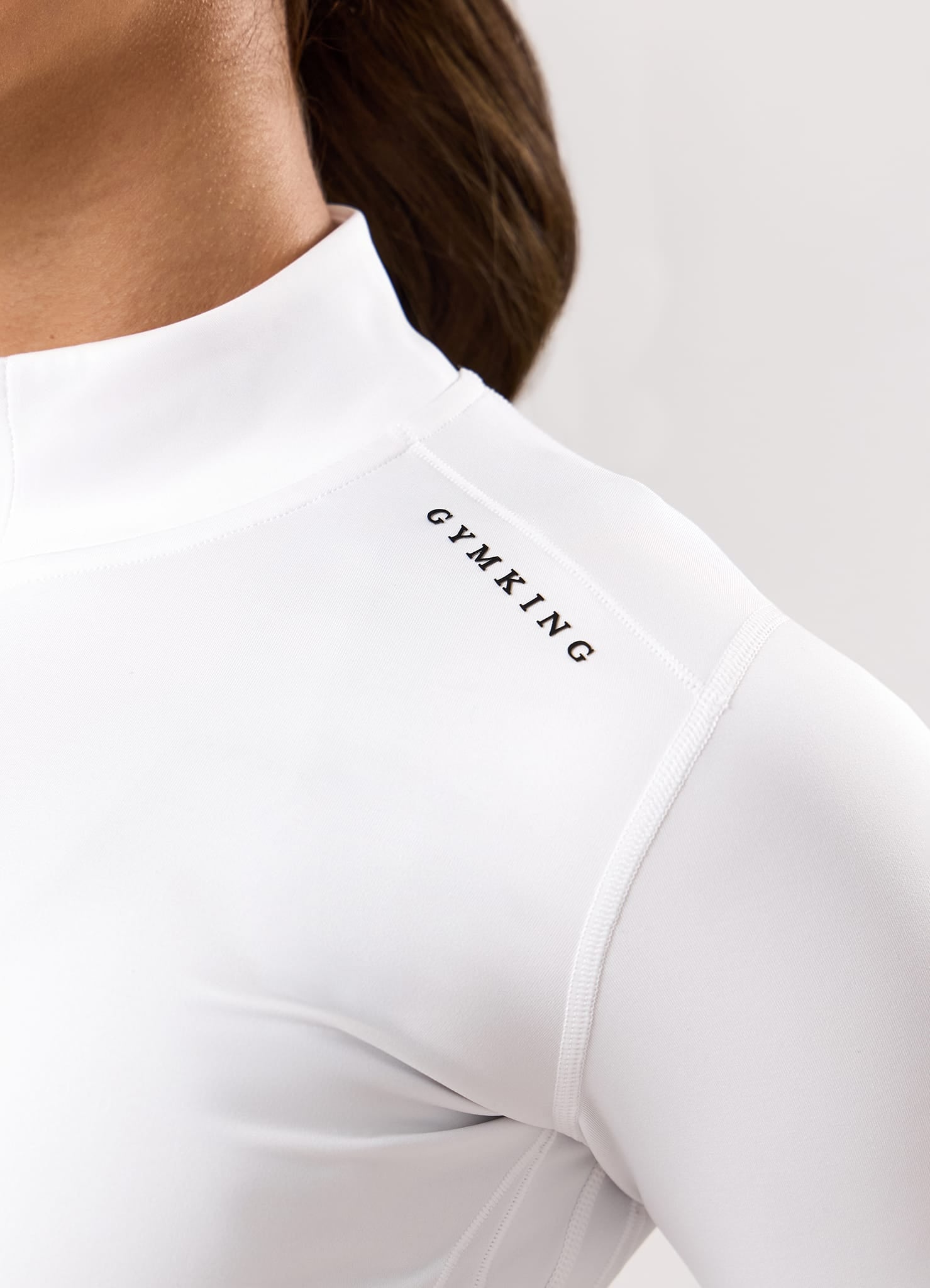 Gym King Dynamic Full Zip Funnel - White