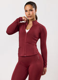 Gym King Dynamic Full Zip Funnel - Ruby Red