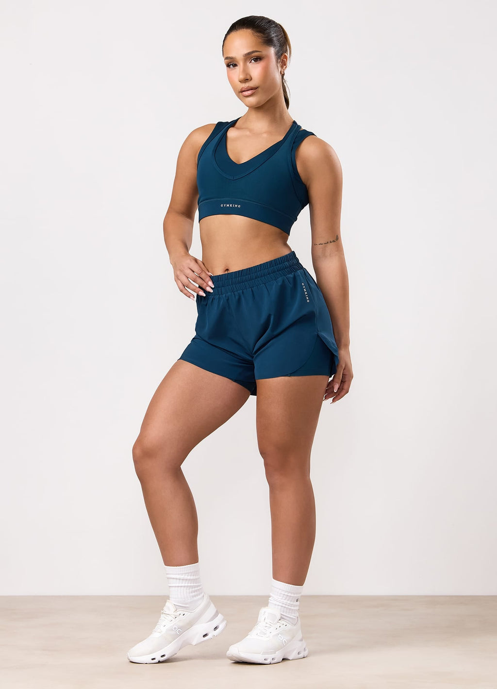 Gym King Dynamic 2-In-1 Short - Oil Blue