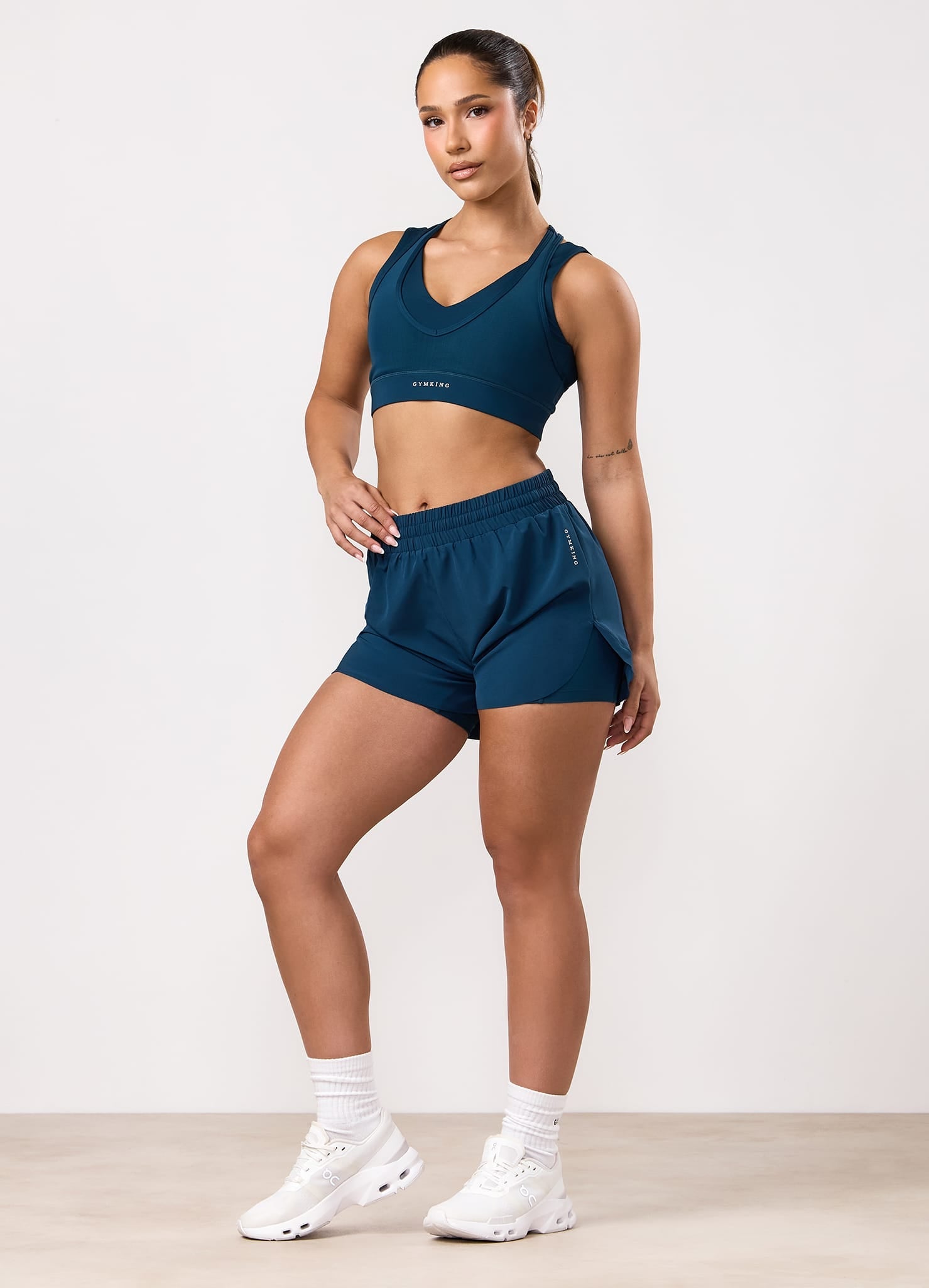 Gym King Dynamic 2-In-1 Short - Oil Blue