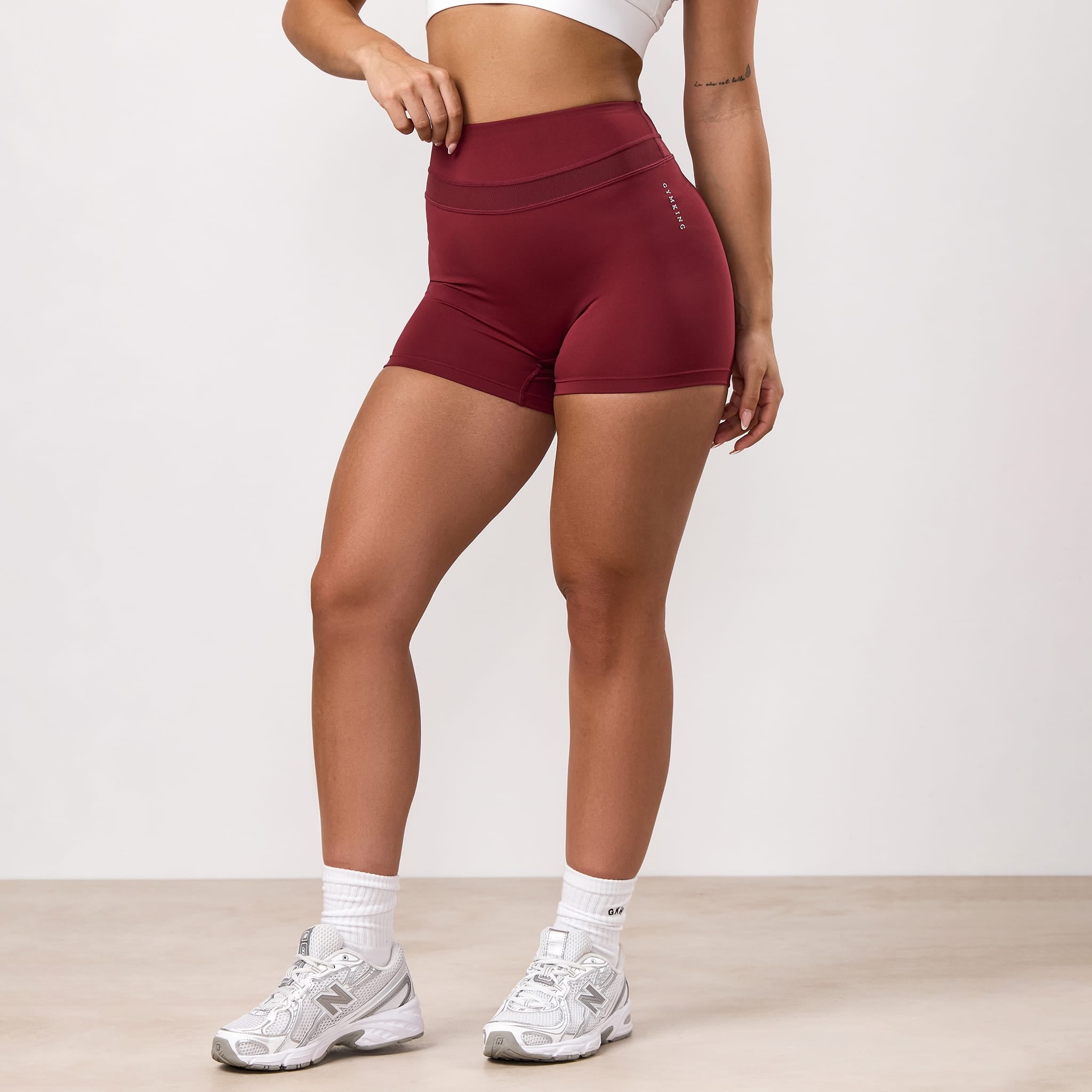 Gym King Dynamic Mesh Panel Short - Ruby Red