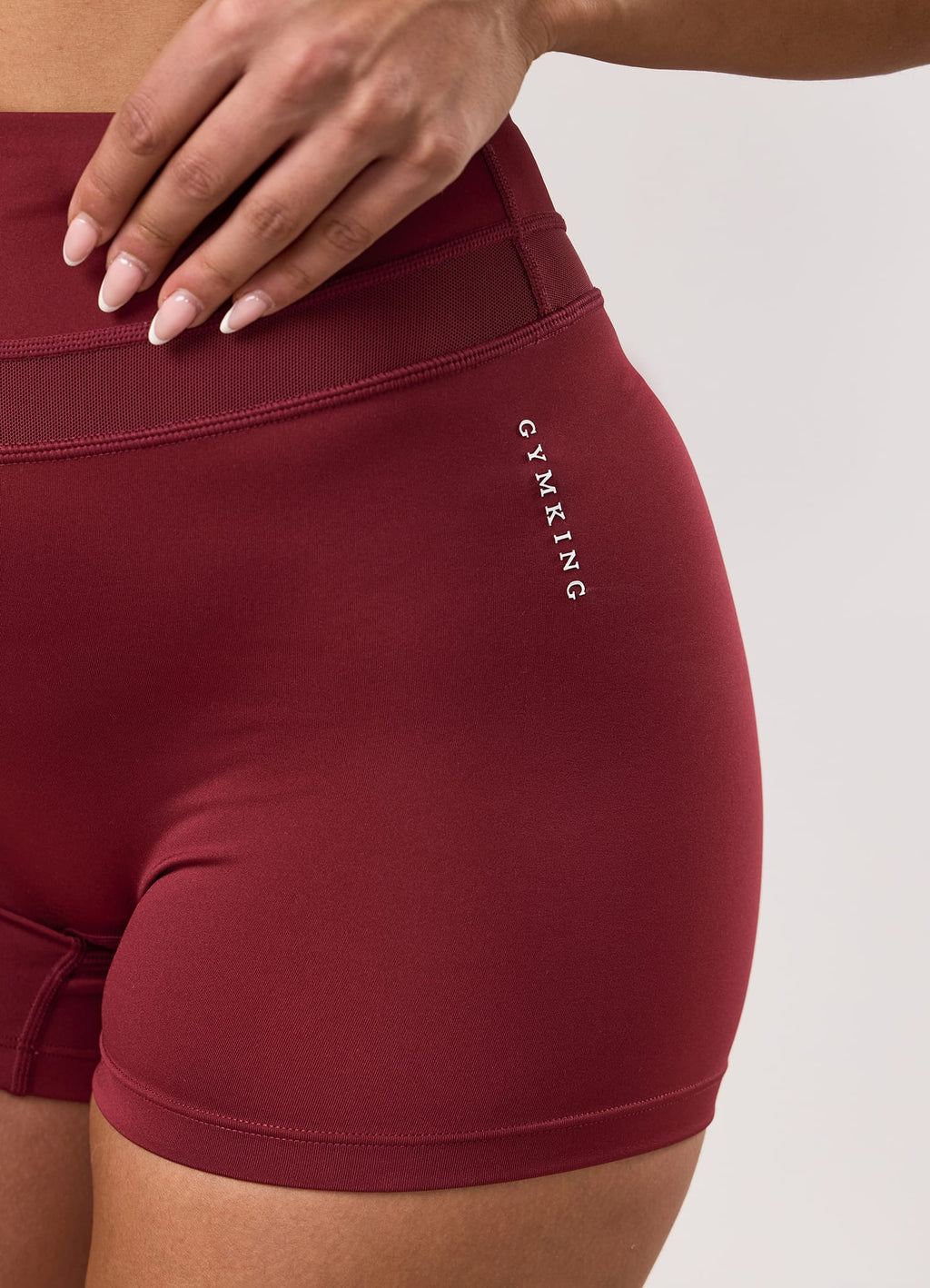 Gym King Dynamic Mesh Panel Short - Ruby Red