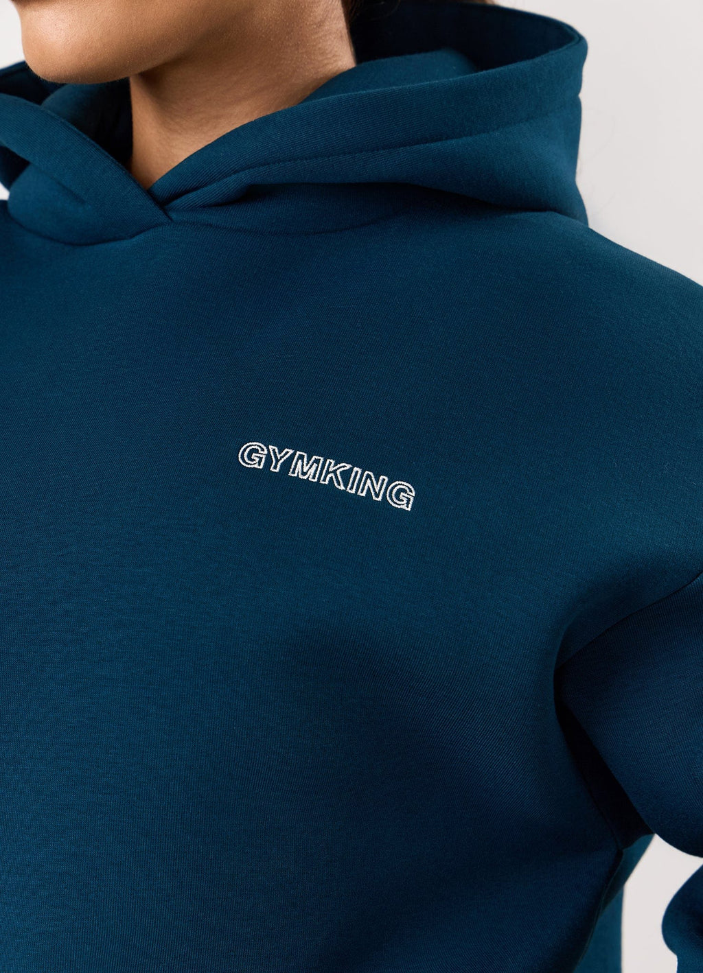 Gym King Dynamic Oversized Hoodie - Oil Blue