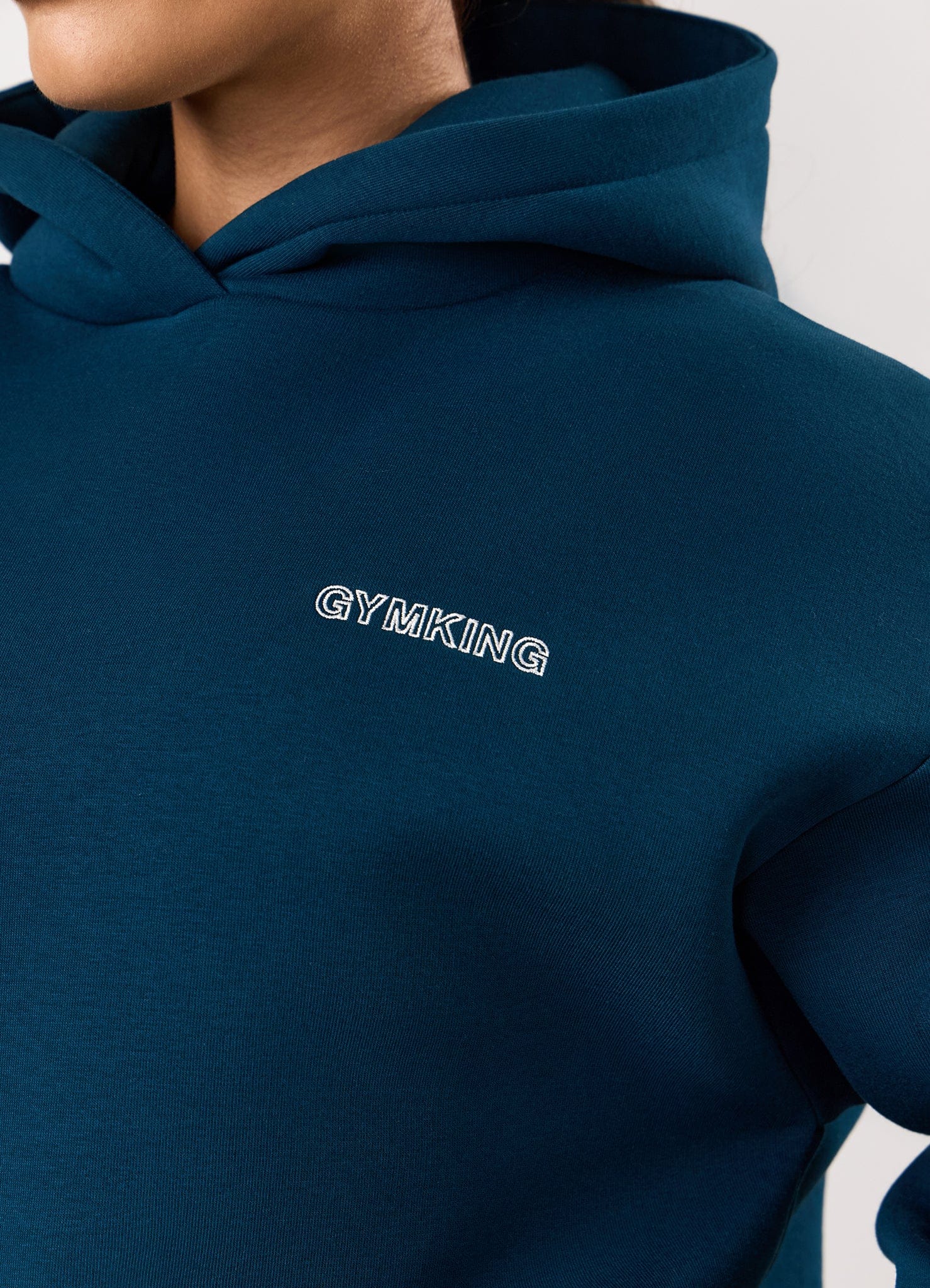 Gym King Dynamic Oversized Hoodie - Oil Blue