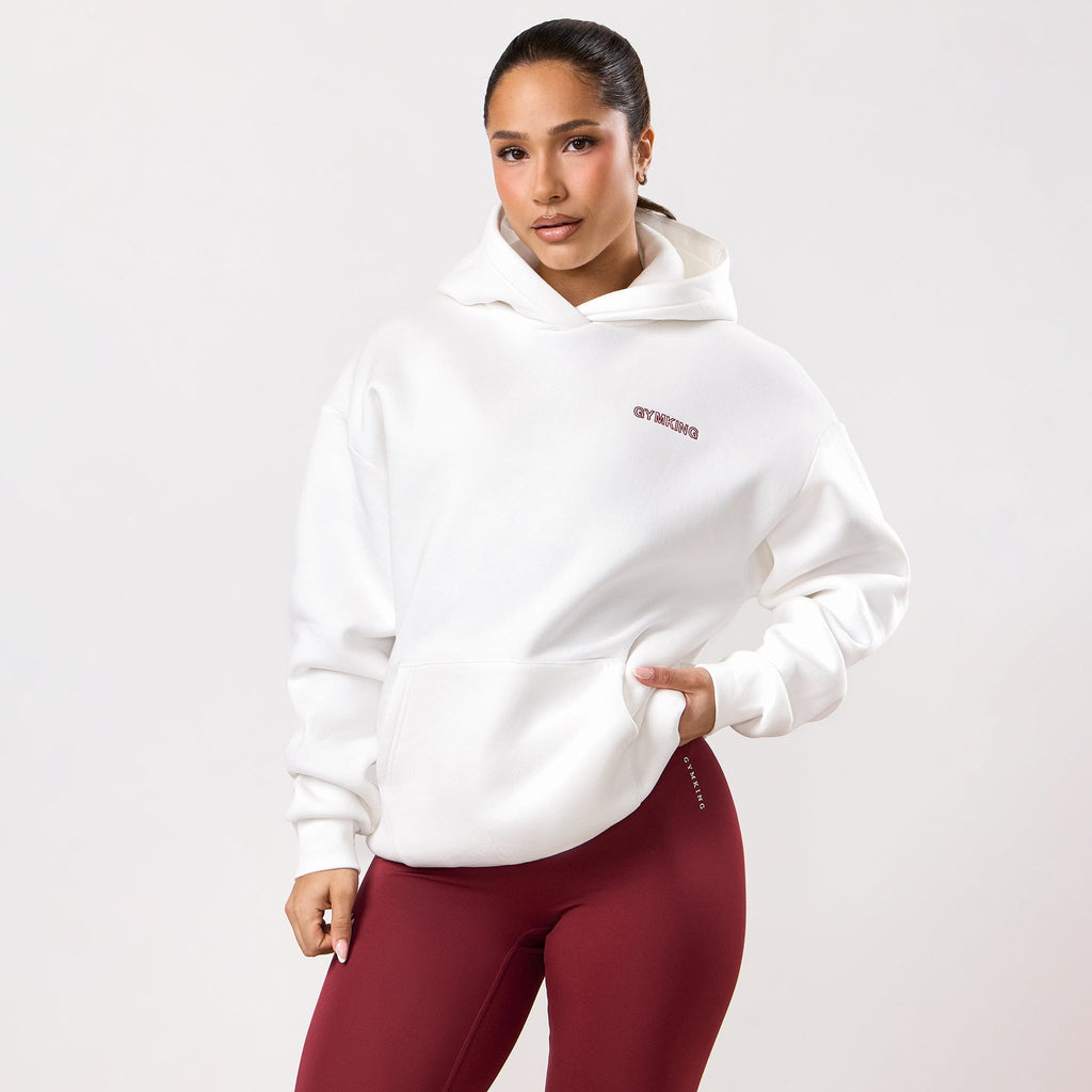 Gym King Dynamic Oversized Hoodie - Cream