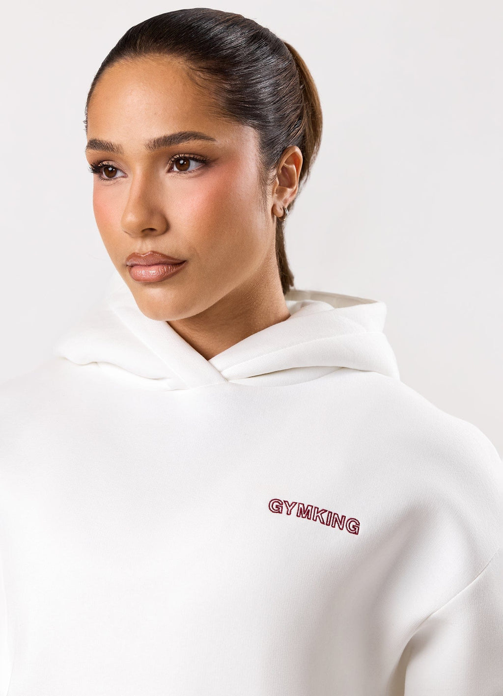 Gym King Dynamic Oversized Hoodie - Cream