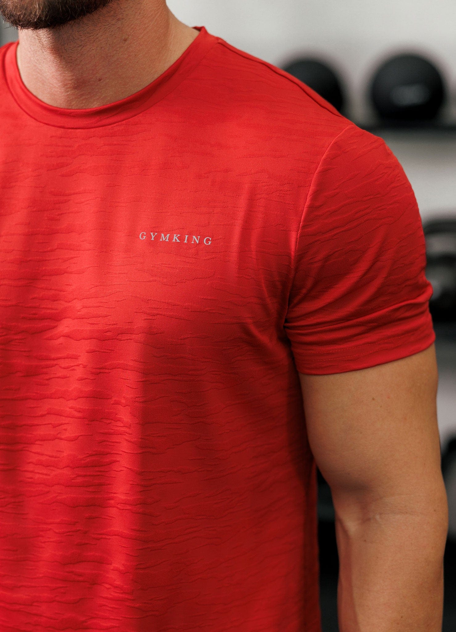 Gym King Dynamic Training Tee - Blood Stone