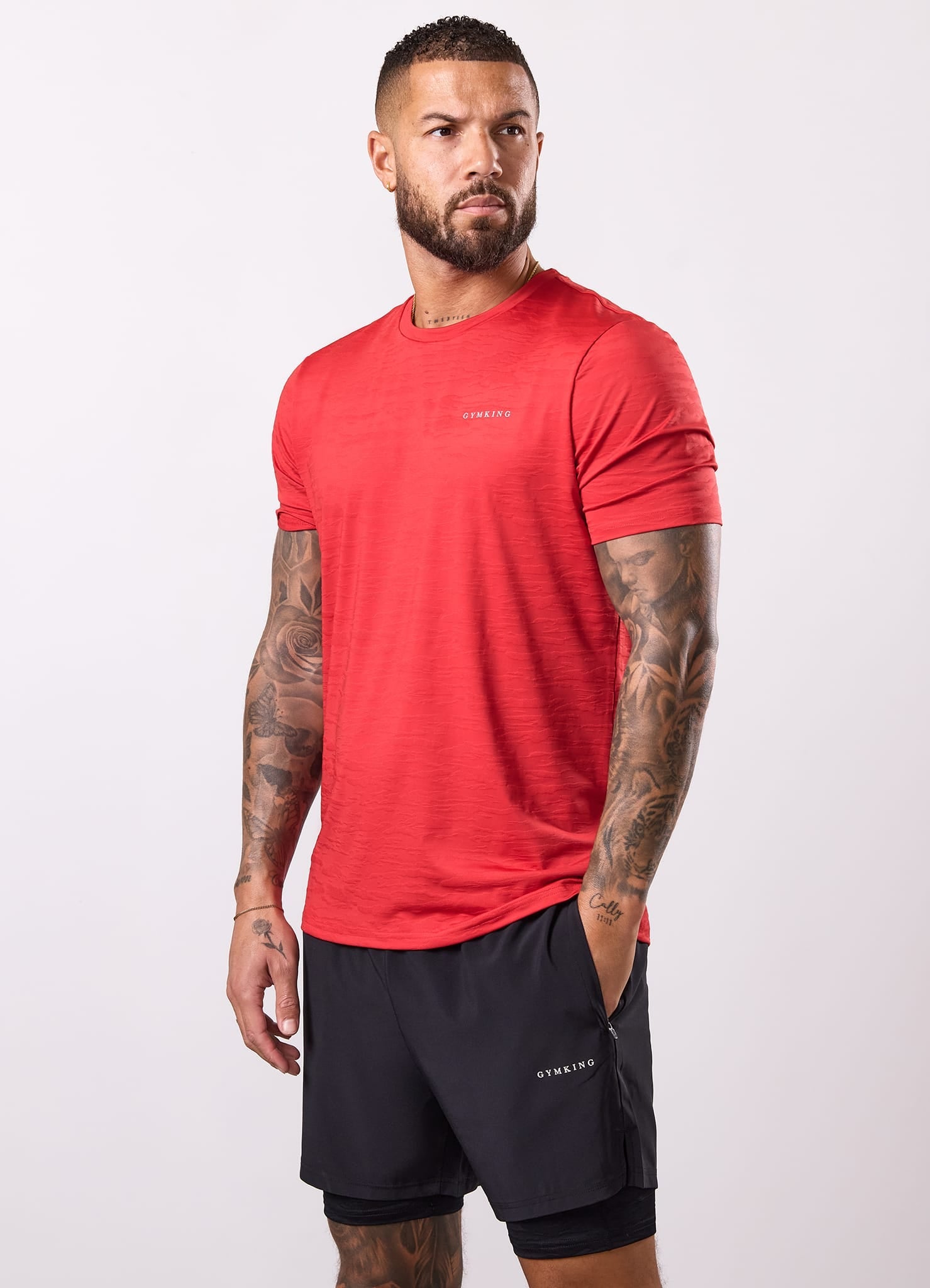 Gym King Dynamic Training Tee - Blood Stone