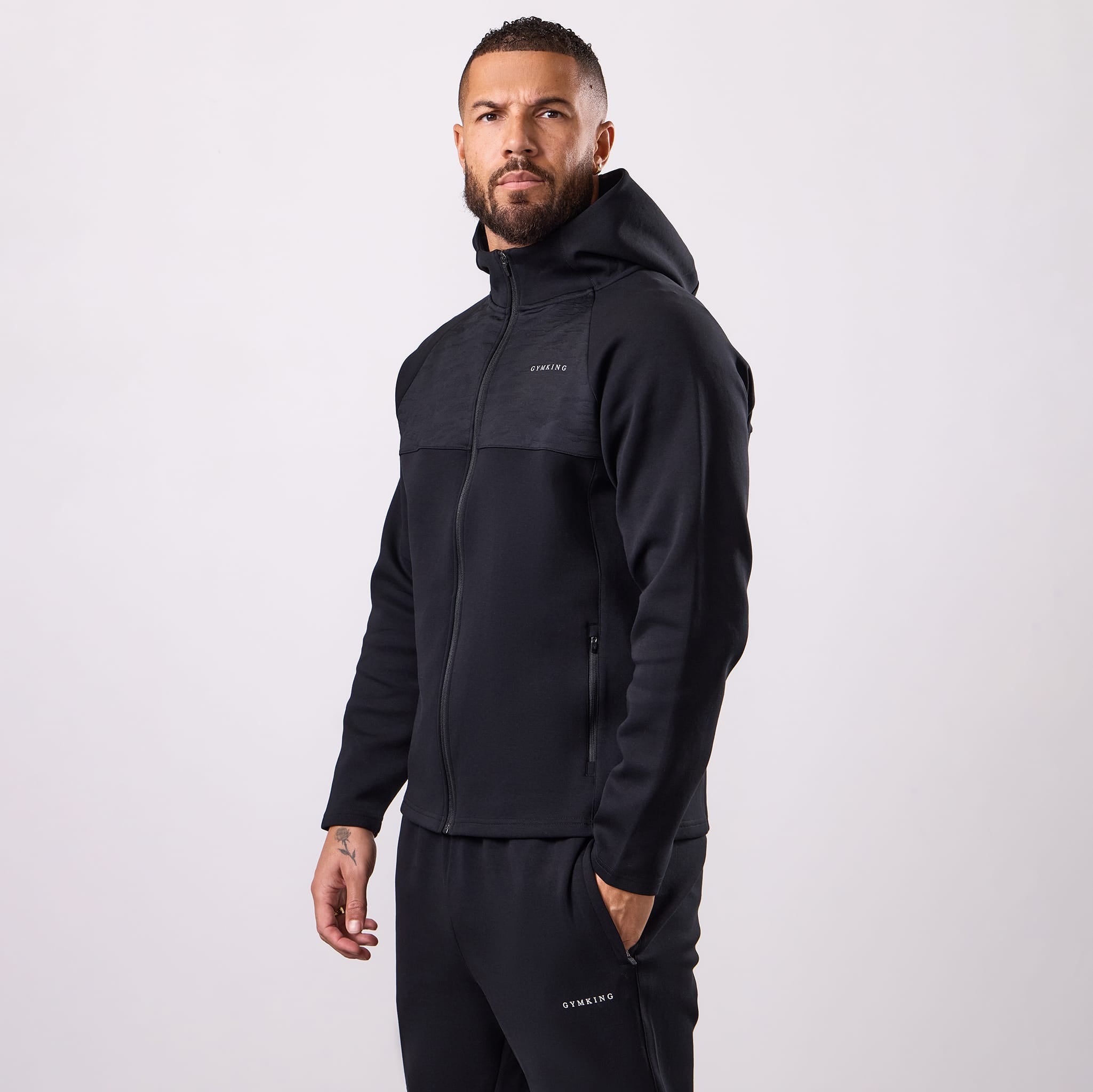Gym King Dynamic Training Hoodie - Black