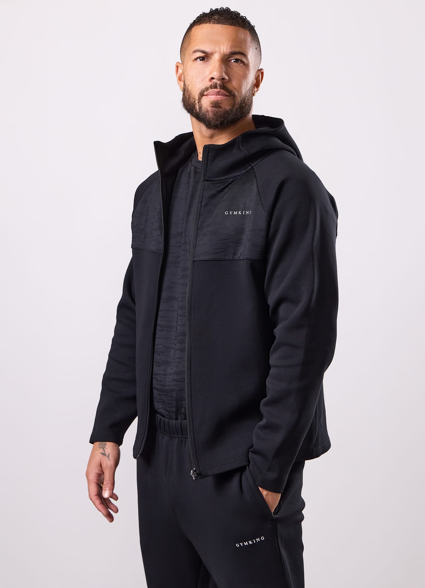 Gym King Dynamic Training Hoodie - Black
