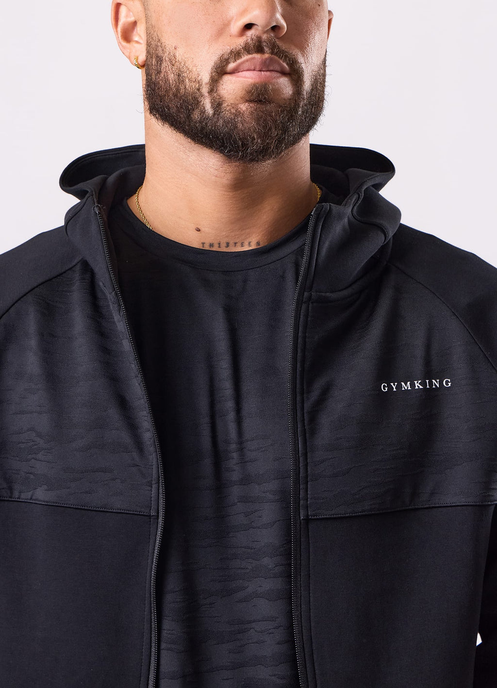 Gym King Dynamic Training Hoodie - Black