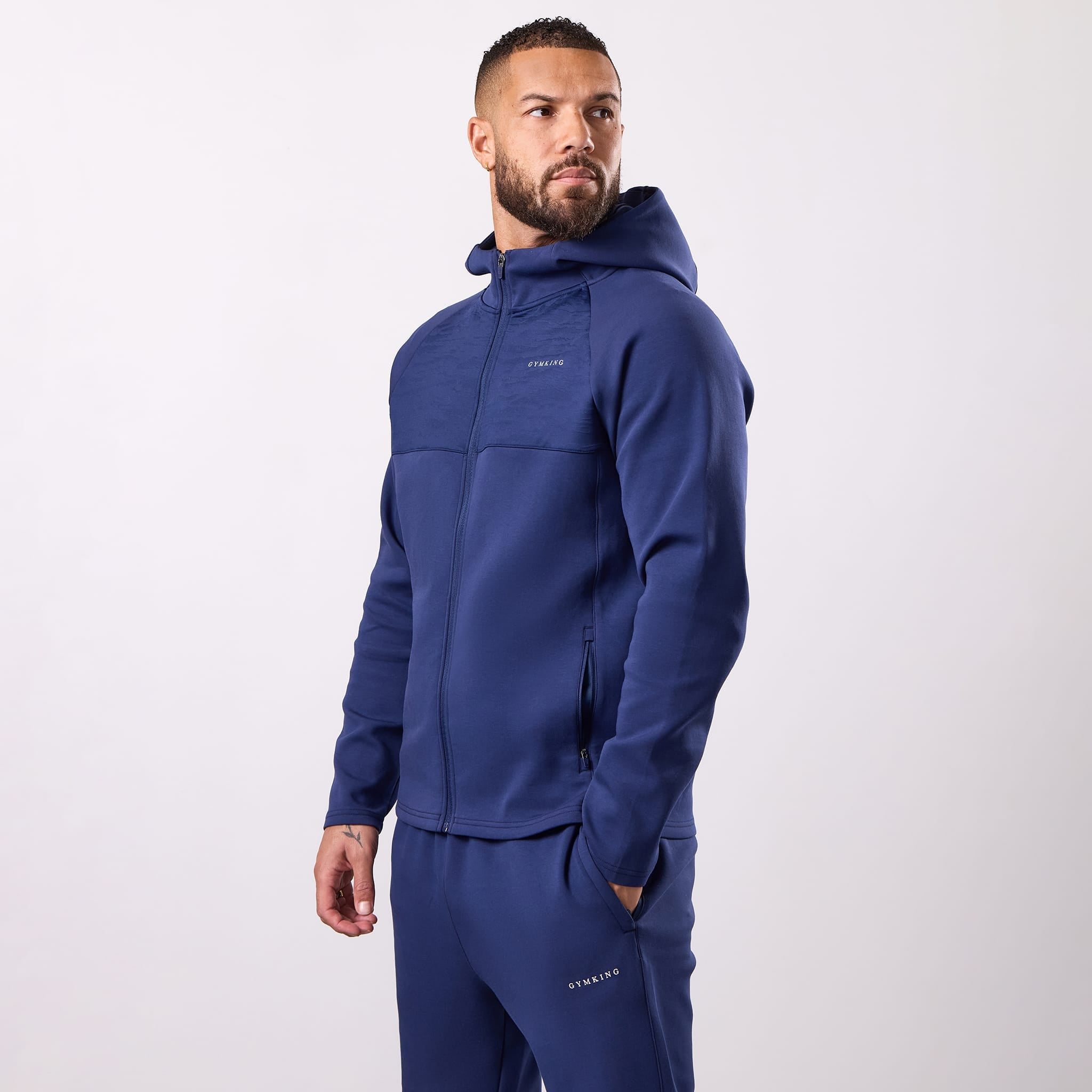 Gym King Dynamic Training Hoodie - Oxford Blue
