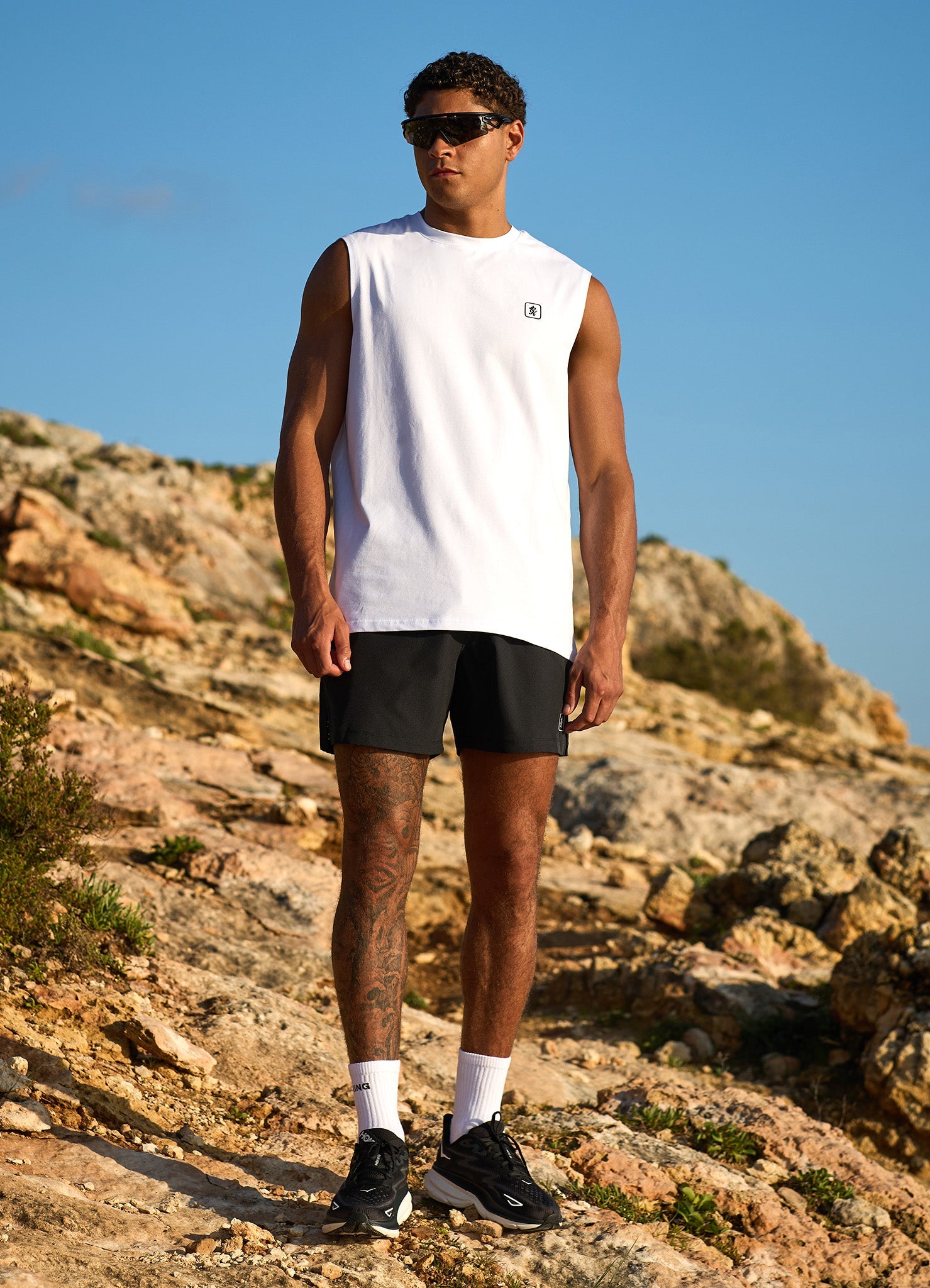 Gym King Apex Jersey Vest - White