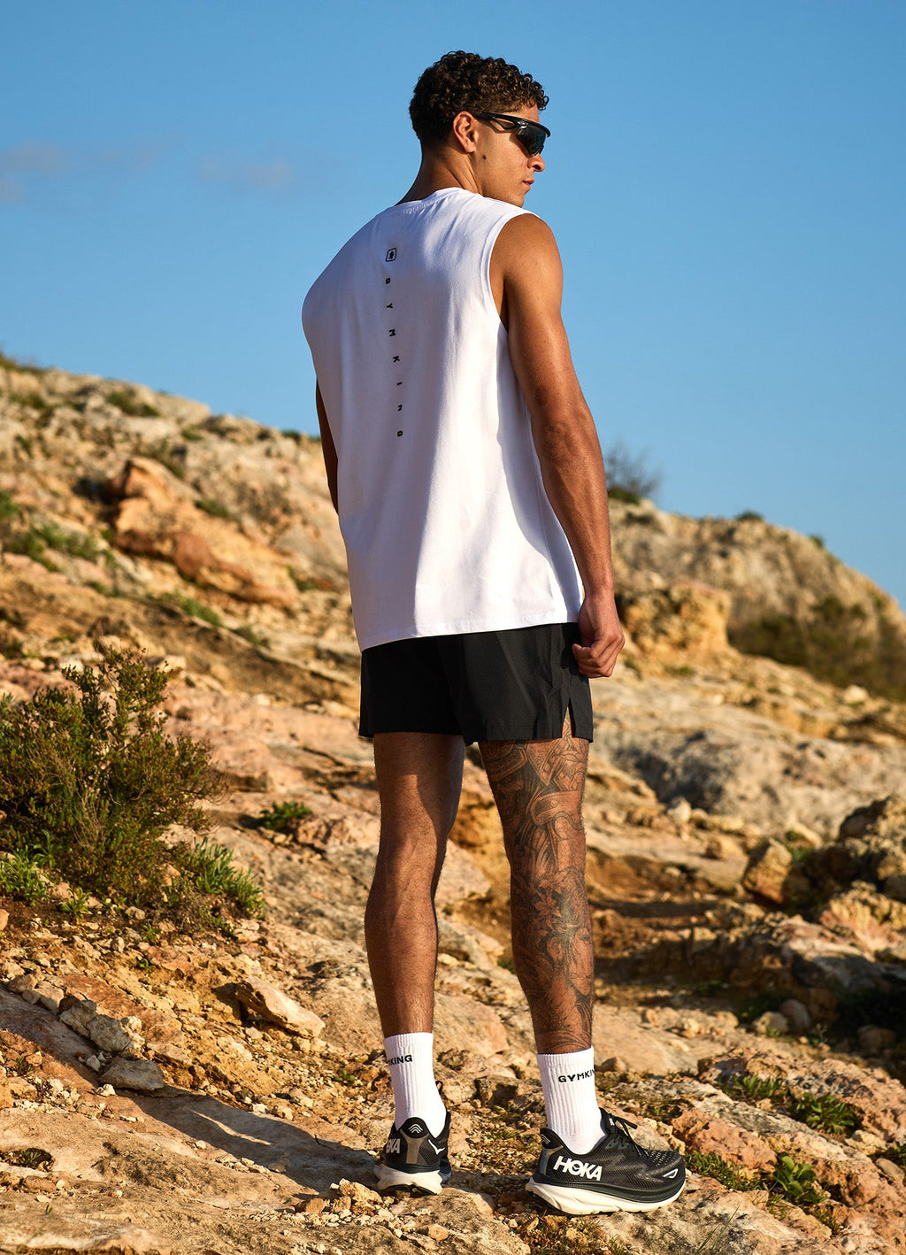 Gym King Apex Jersey Vest - White
