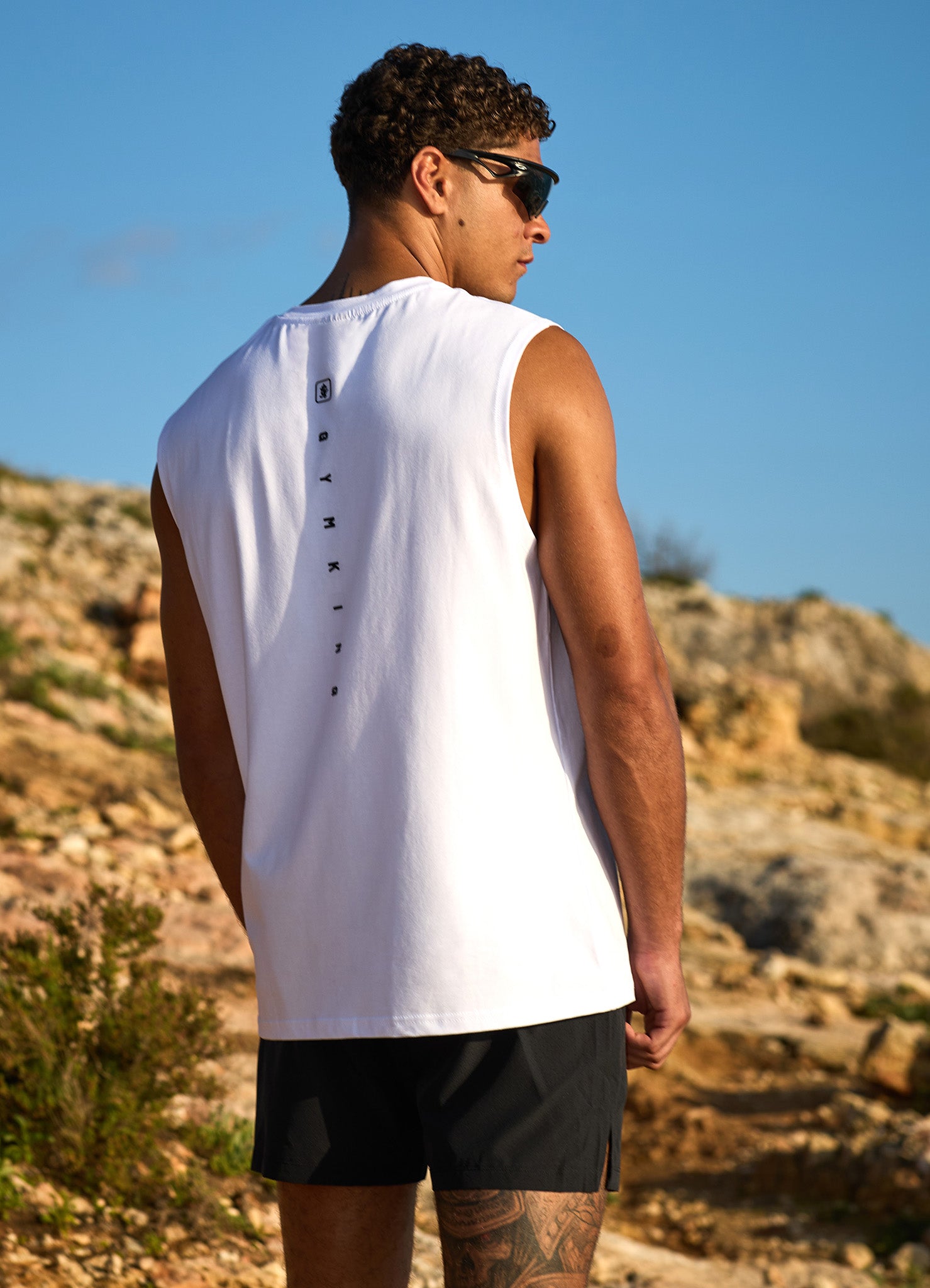 Gym King Apex Jersey Vest - White