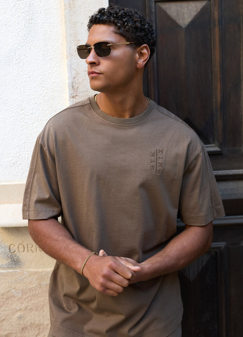 Gym King Roam Washed Tee - Mosswood