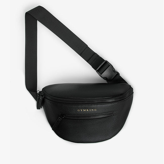 Gym King Debossed Belt Bag - Black