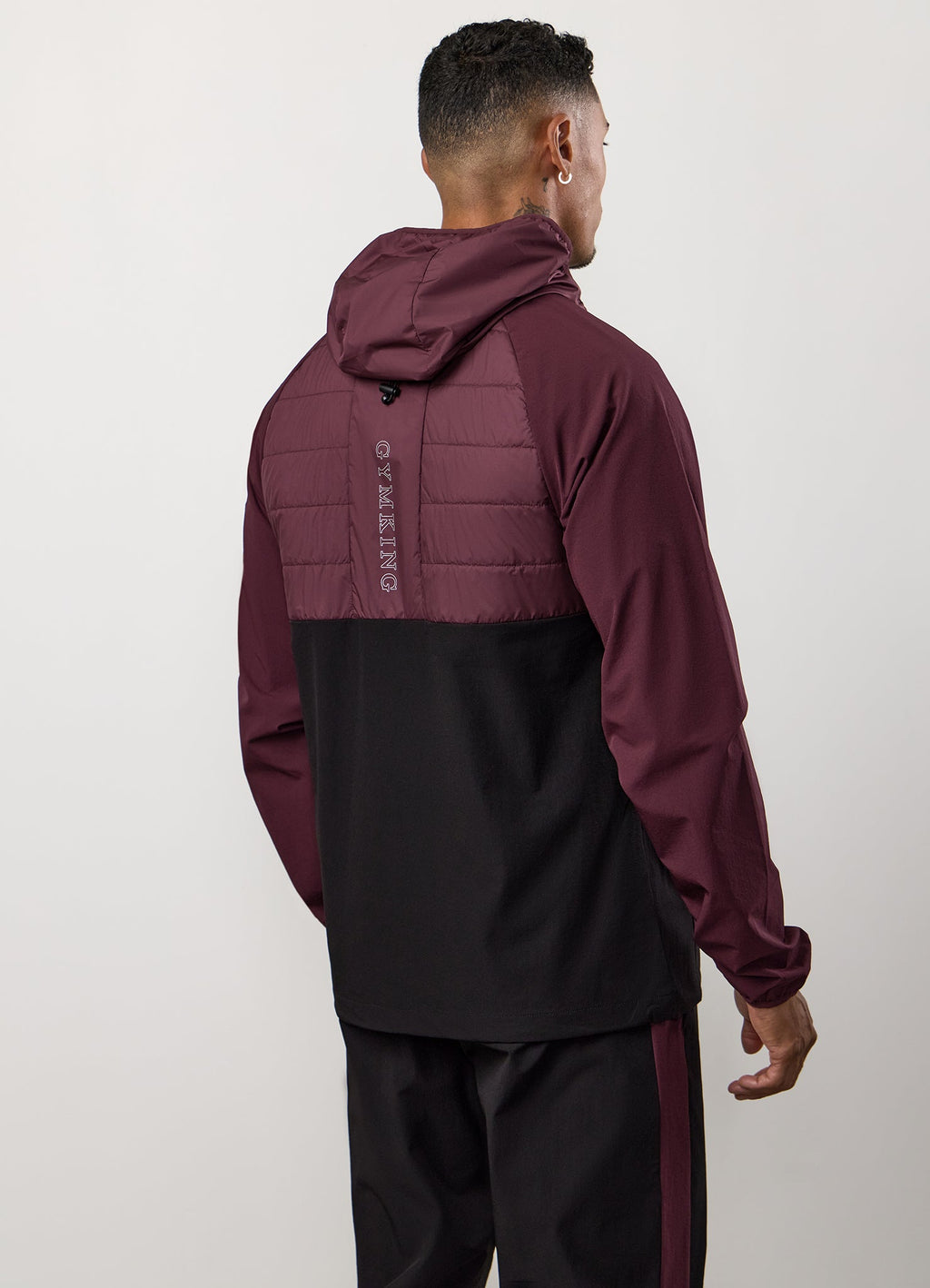 Gym King Endurance Hybrid Jacket - Dark Cherry/Black