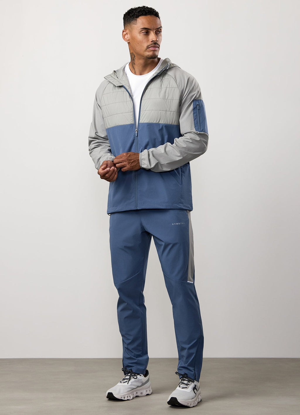 Gym King Endurance Woven Pant - Deep Sea Blue/Urban Grey