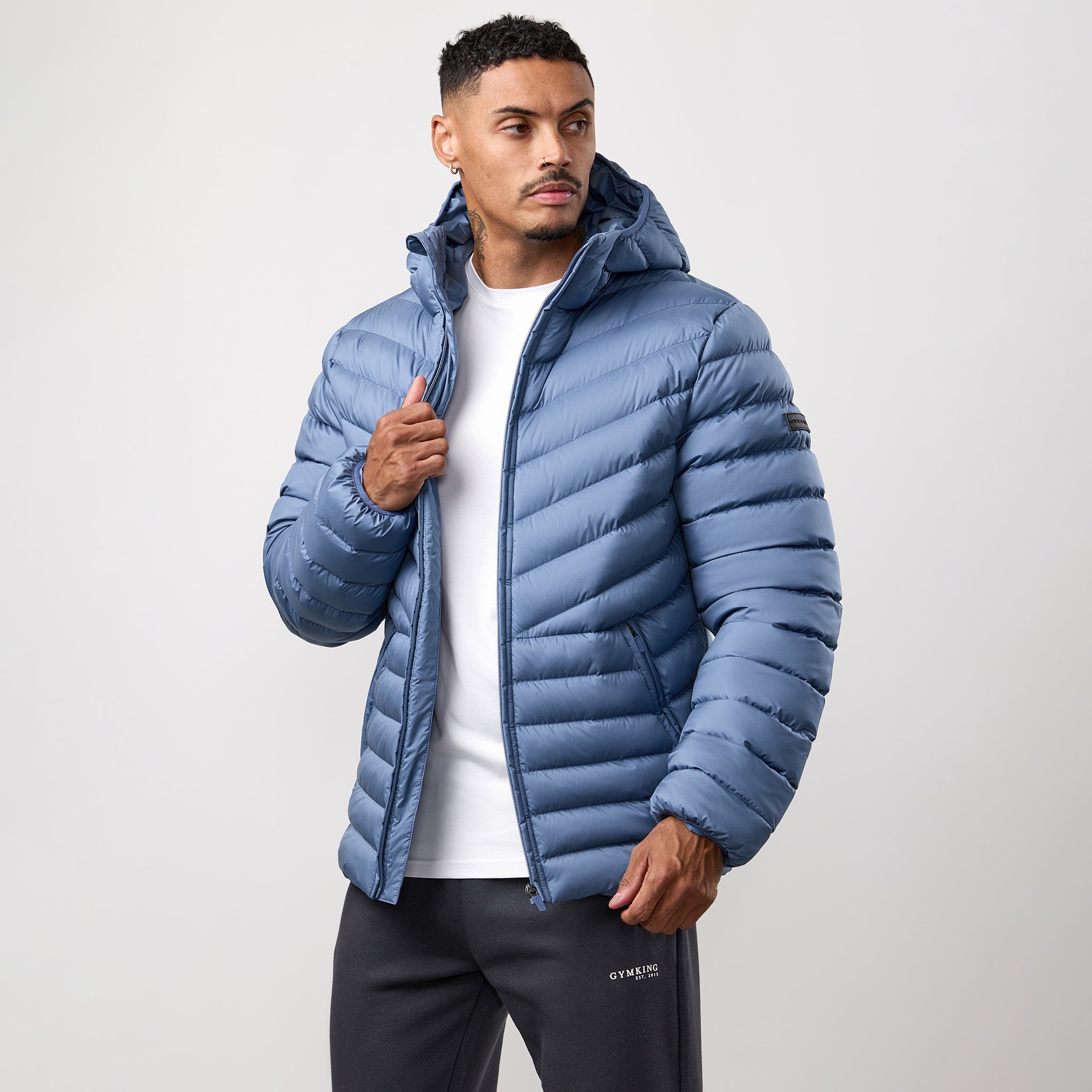 Gym King Endurance Puffer Jacket - Slate Blue