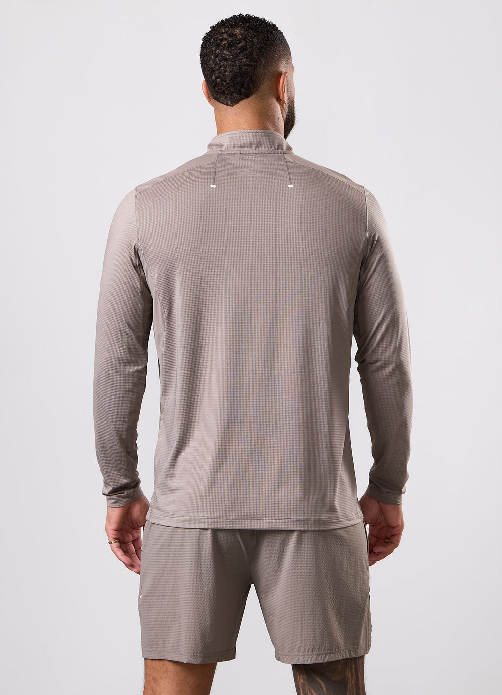 Gym King Energise 1/4 Zip - Truffle