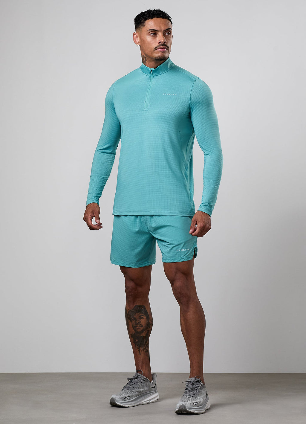 Gym King Energise 1/4 Zip - Urban Teal
