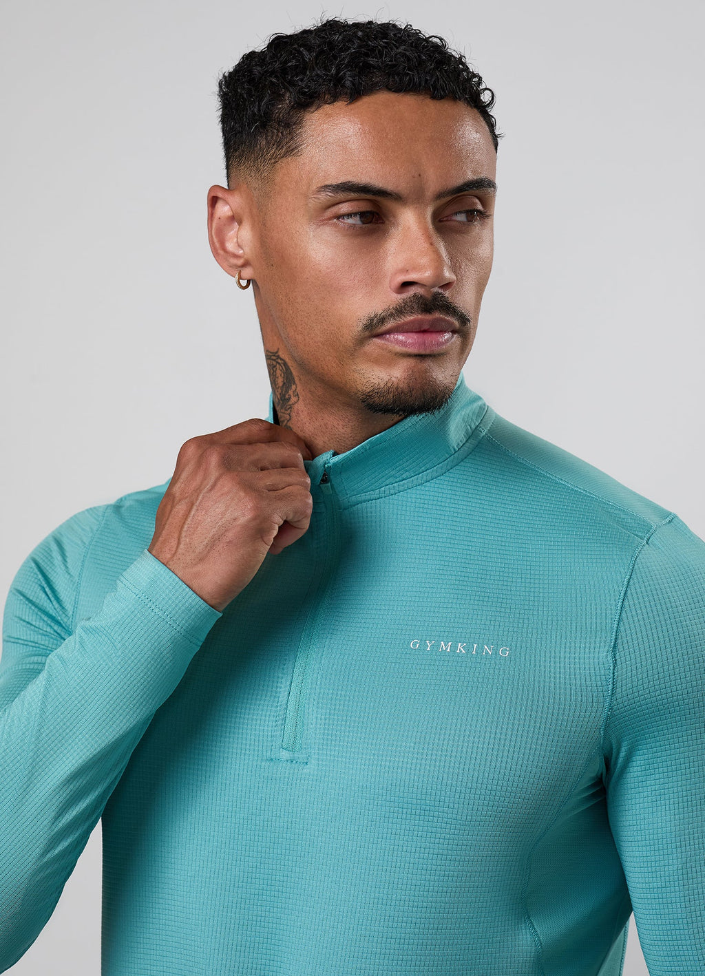 Gym King Energise 1/4 Zip - Urban Teal