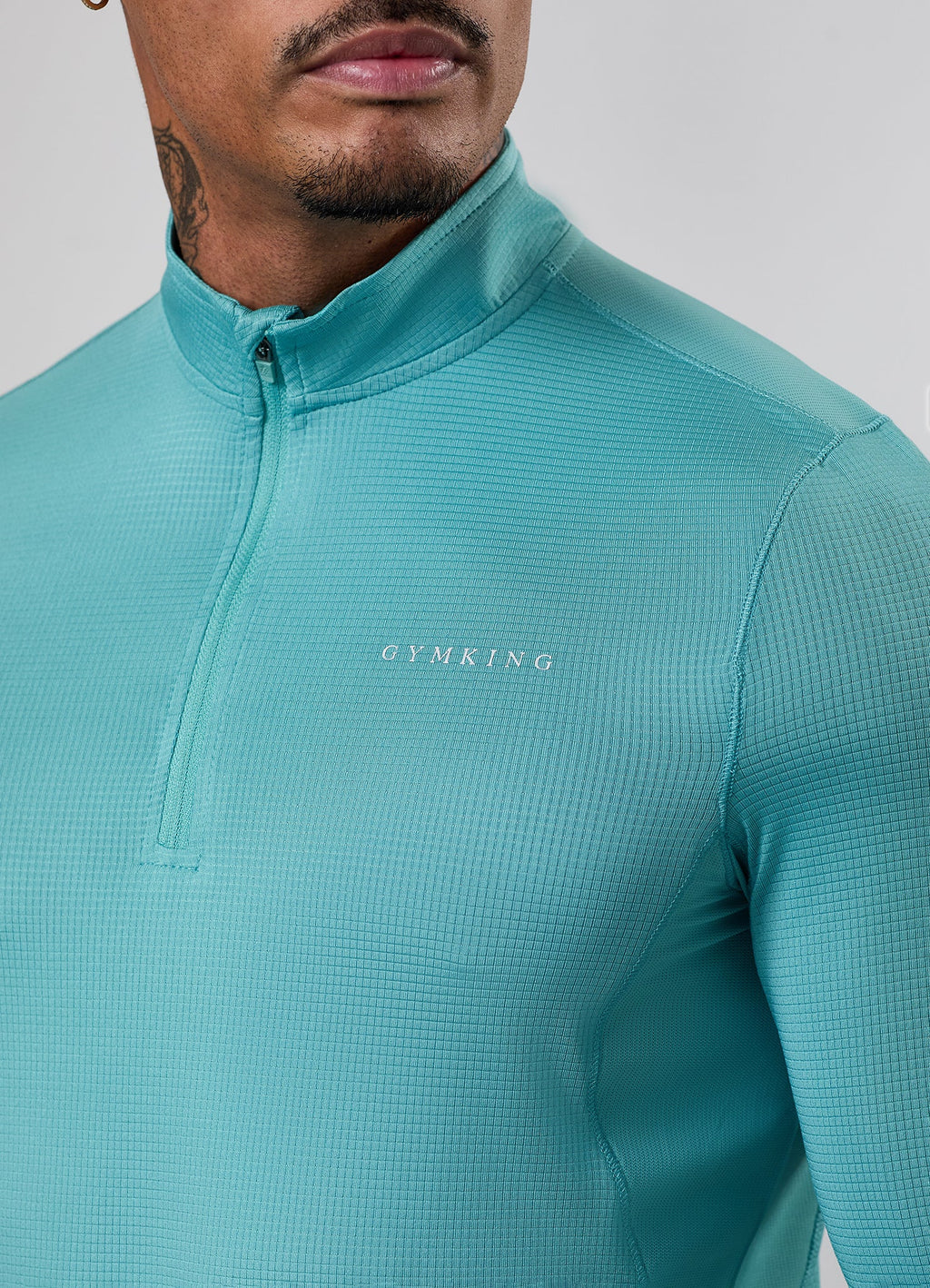 Gym King Energise 1/4 Zip - Urban Teal