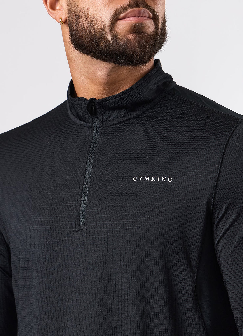 Gym King Energise 1/4 Zip - Black