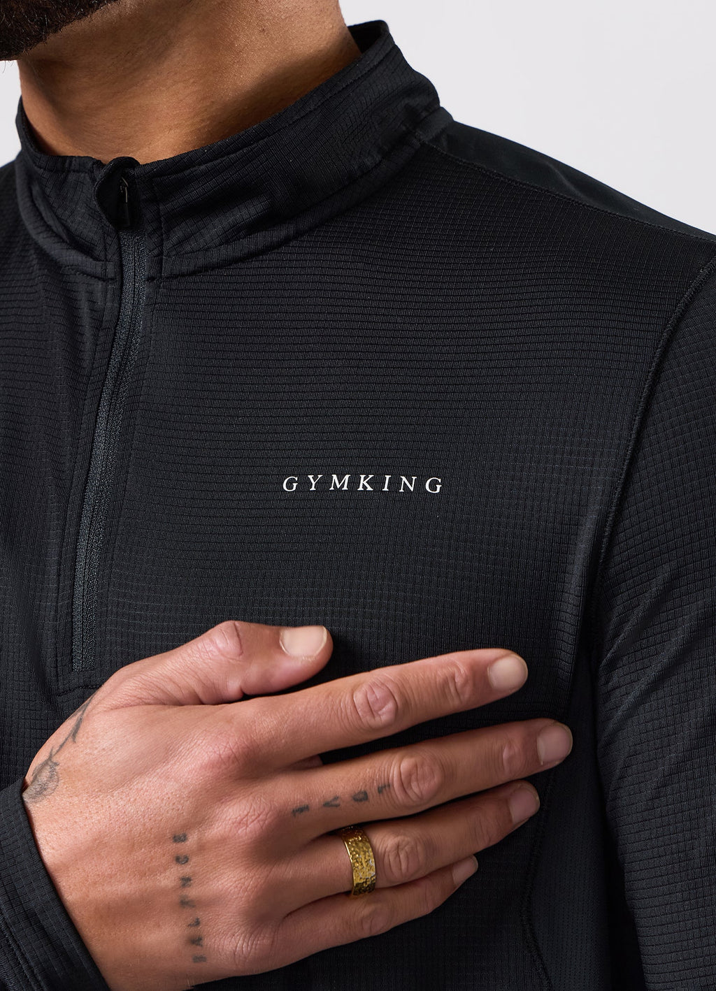 Gym King Energise 1/4 Zip - Black