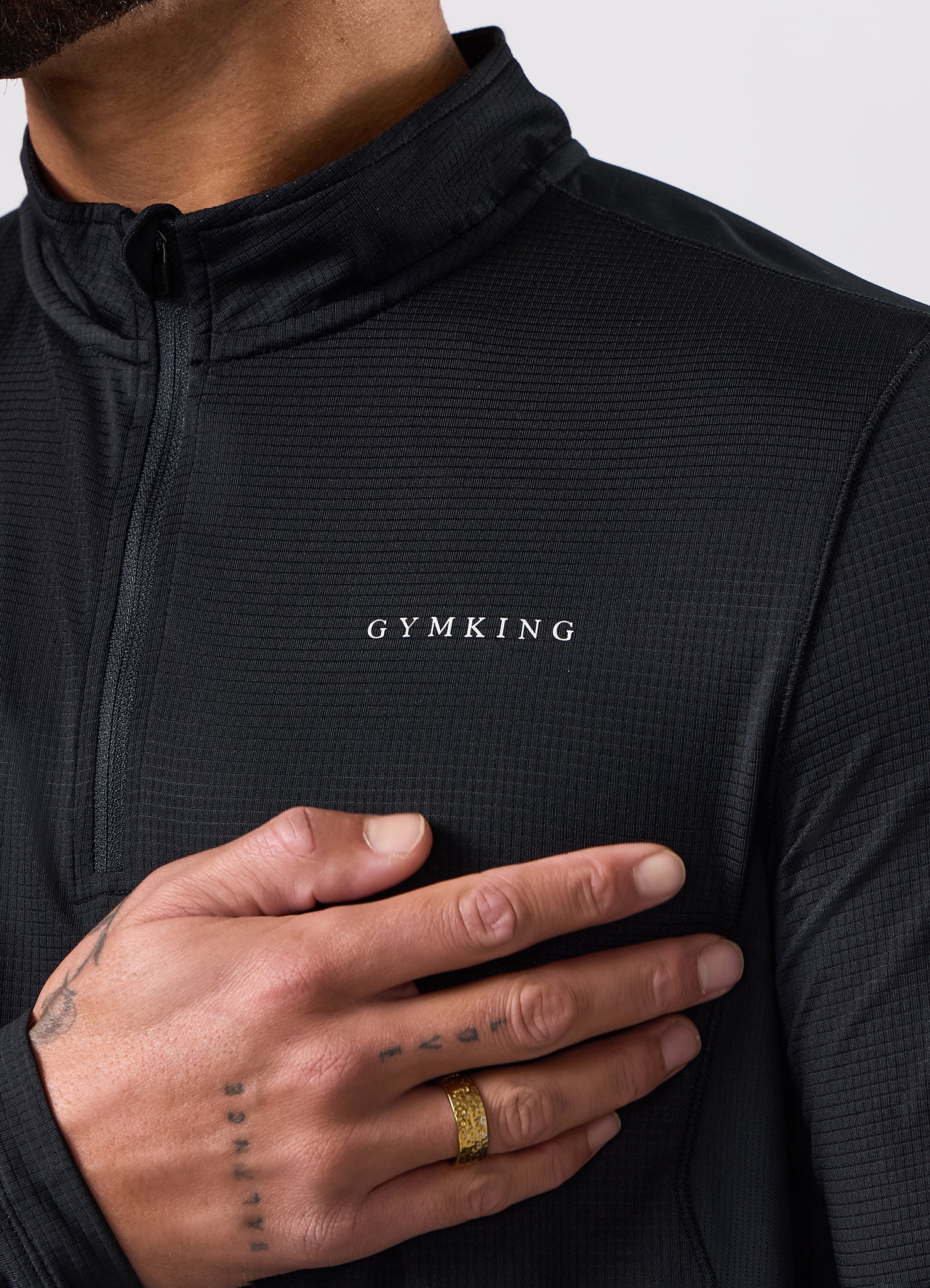 Gym King Energise 1/4 Zip - Black