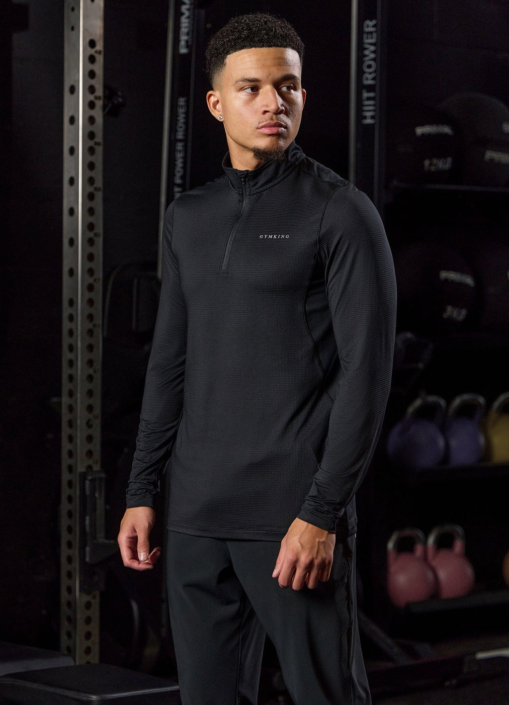 Gym King Energise 1/4 Zip - Black