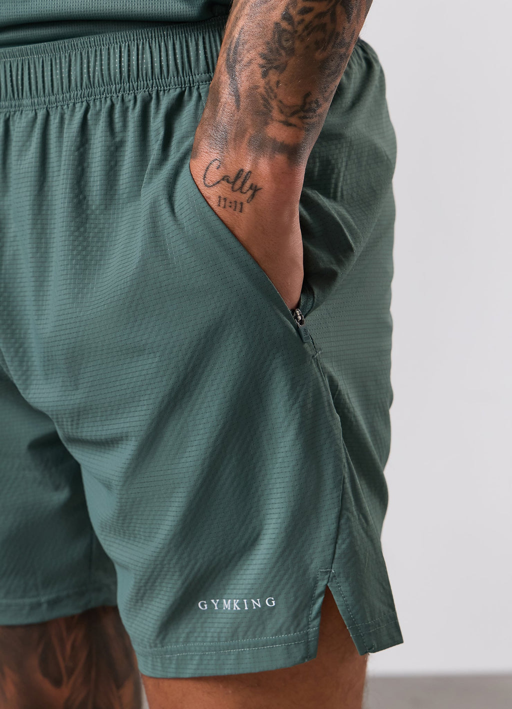 Gym King Energise 5" Short - Army Green
