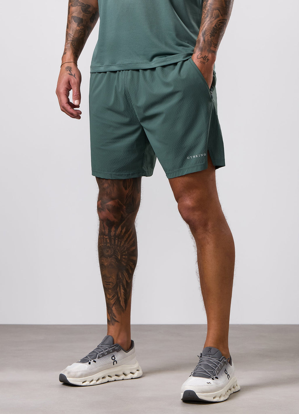 Gym King Energise 5" Short - Army Green