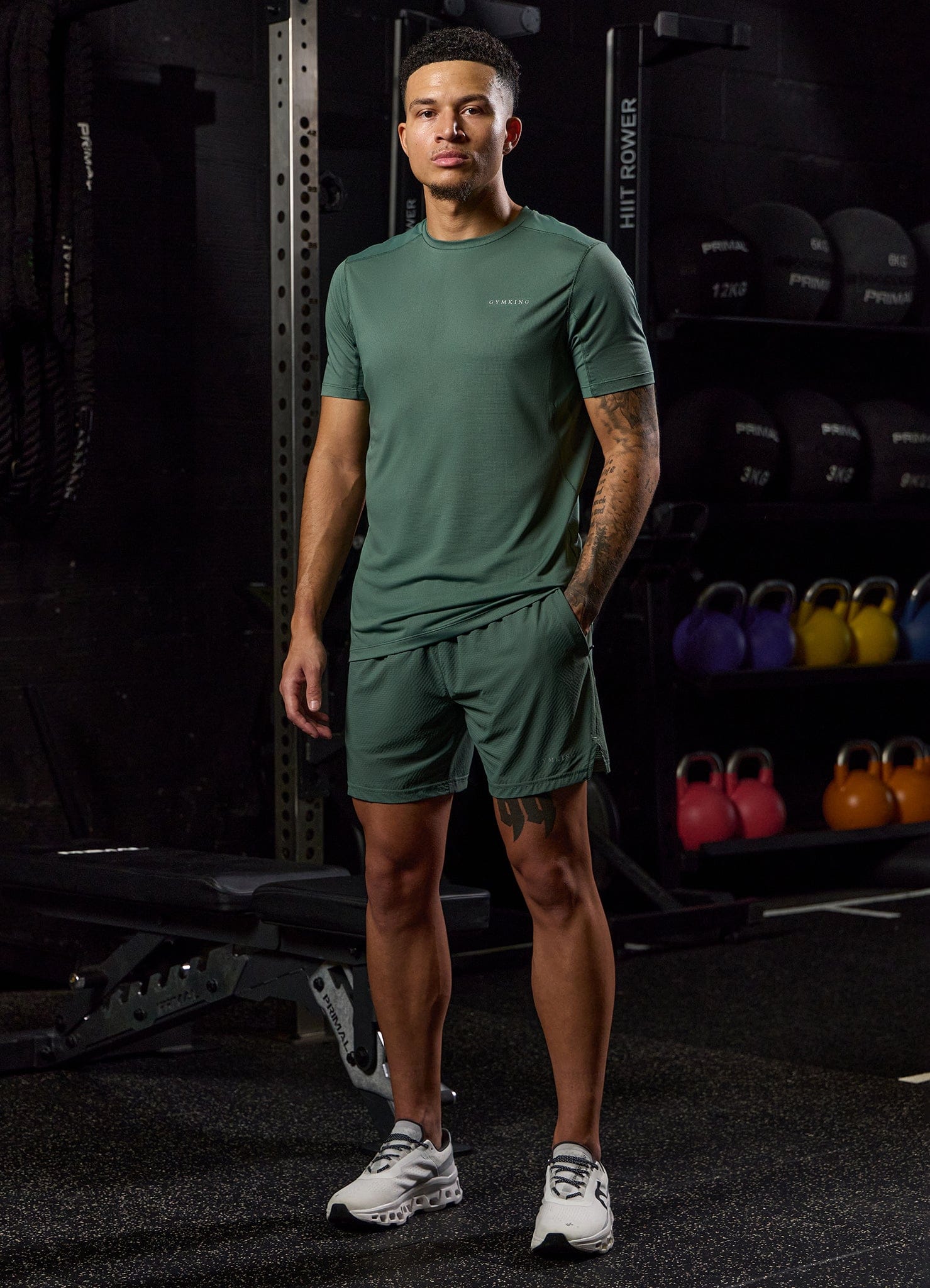Gym King Energise 5" Short - Army Green