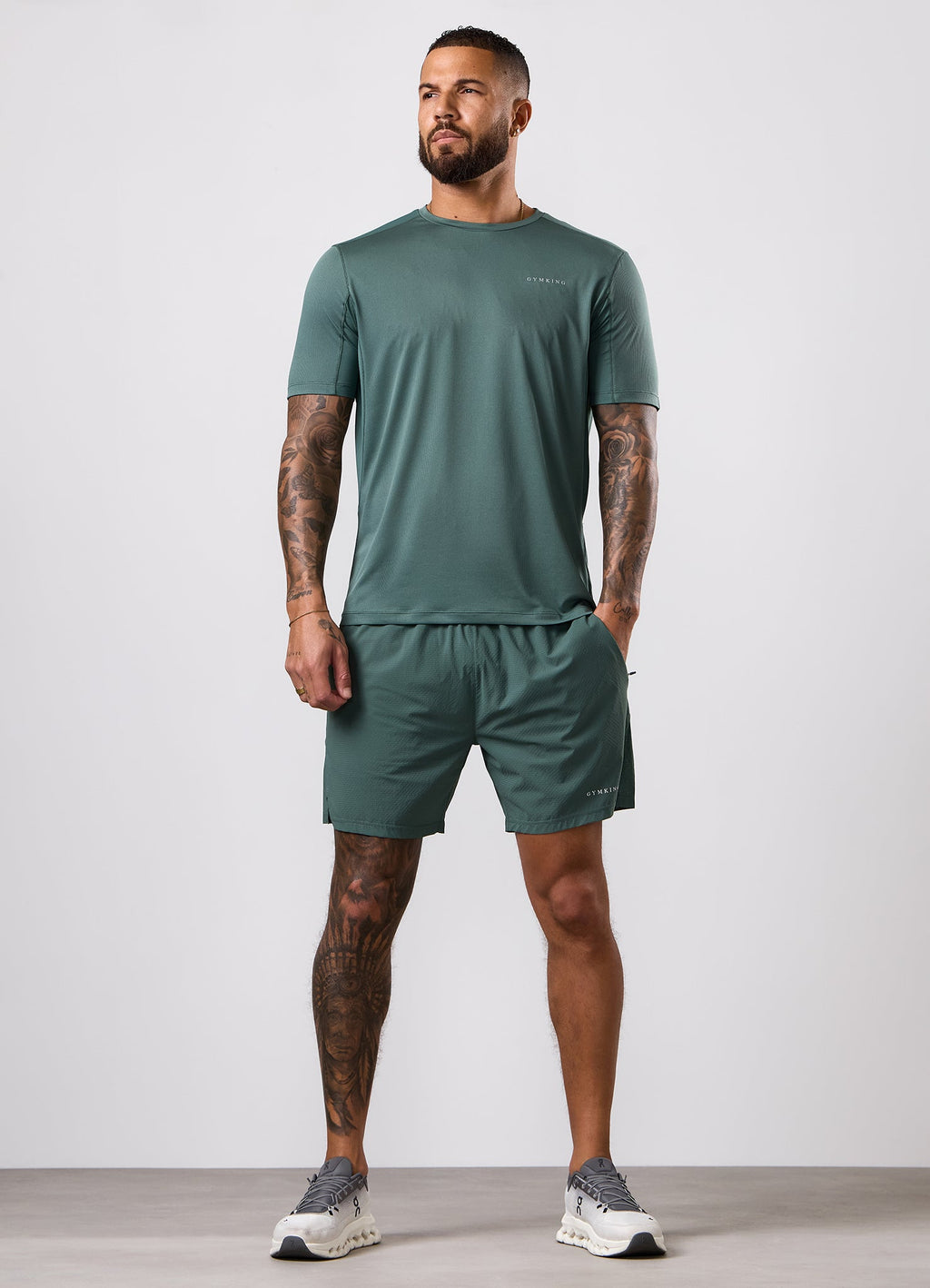 Gym King Energise 5" Short - Army Green
