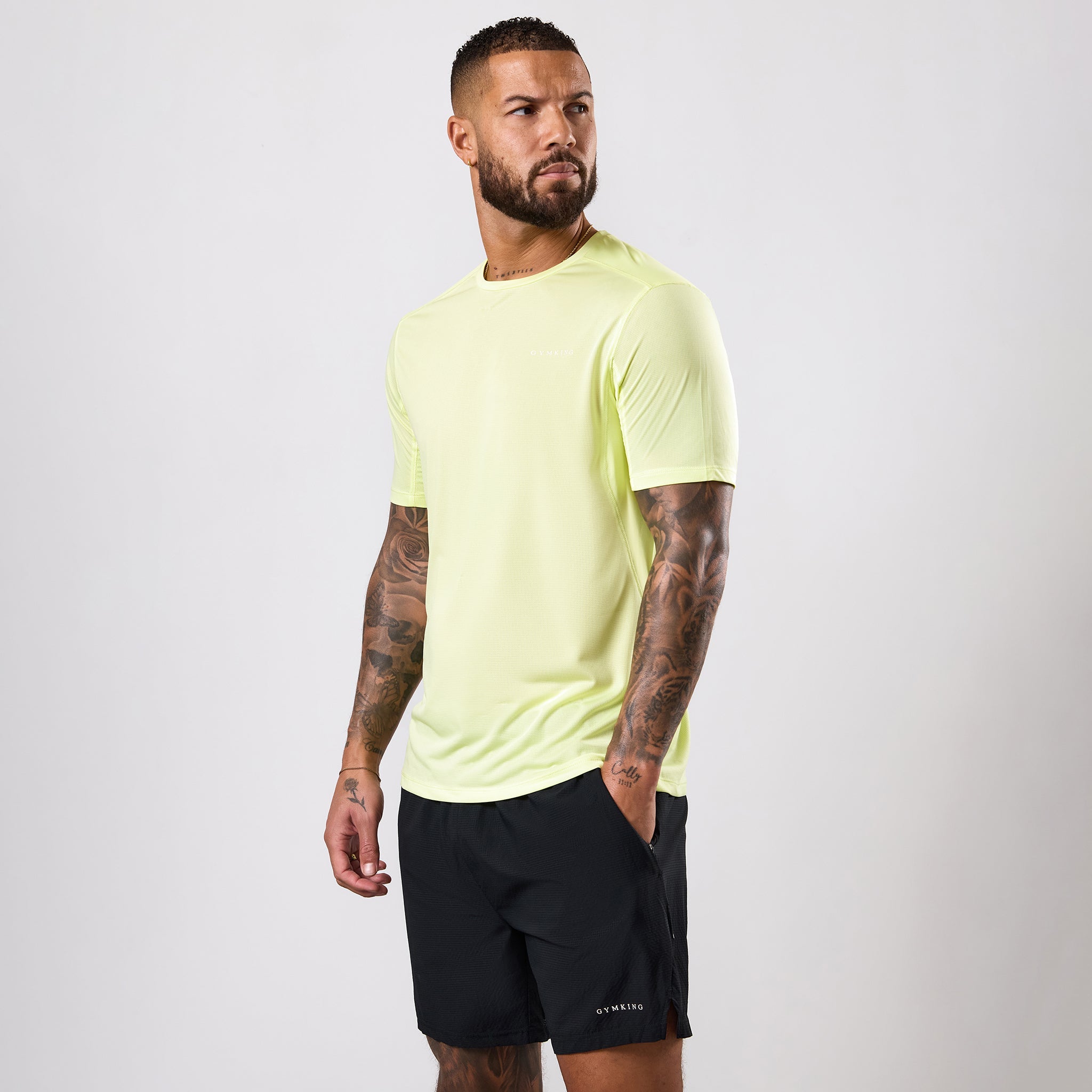 Gym King Energise Tee - Lime Twist