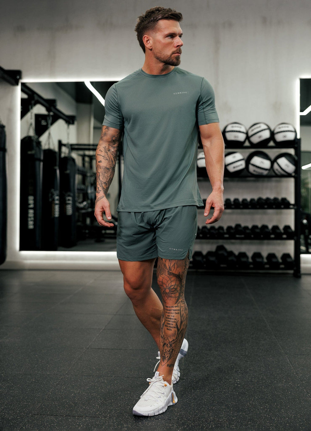 Gym King Energise 5" Short - Army Green