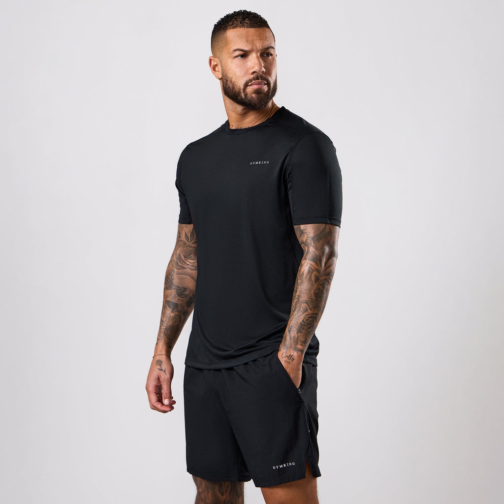 Gym King Energise Tee - Black