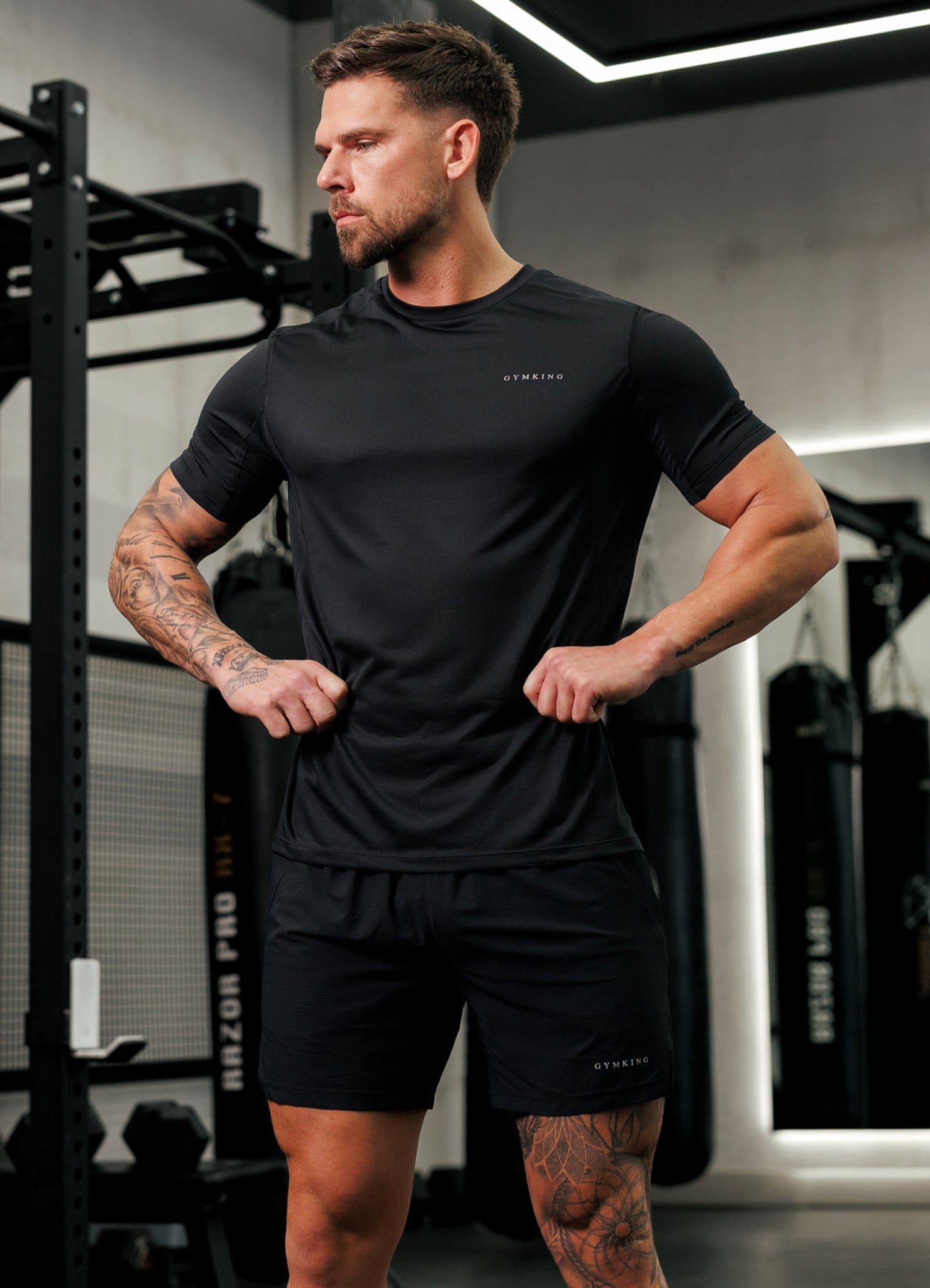 Gym King Energise Tee - Black