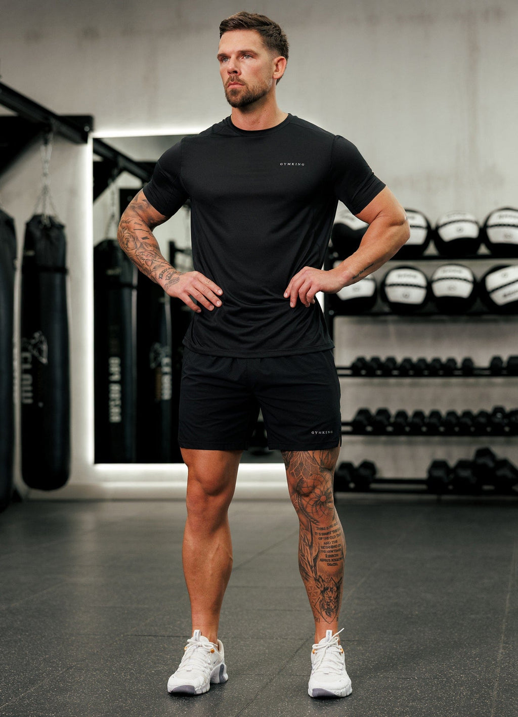 Gym King Energise Tee - Black
