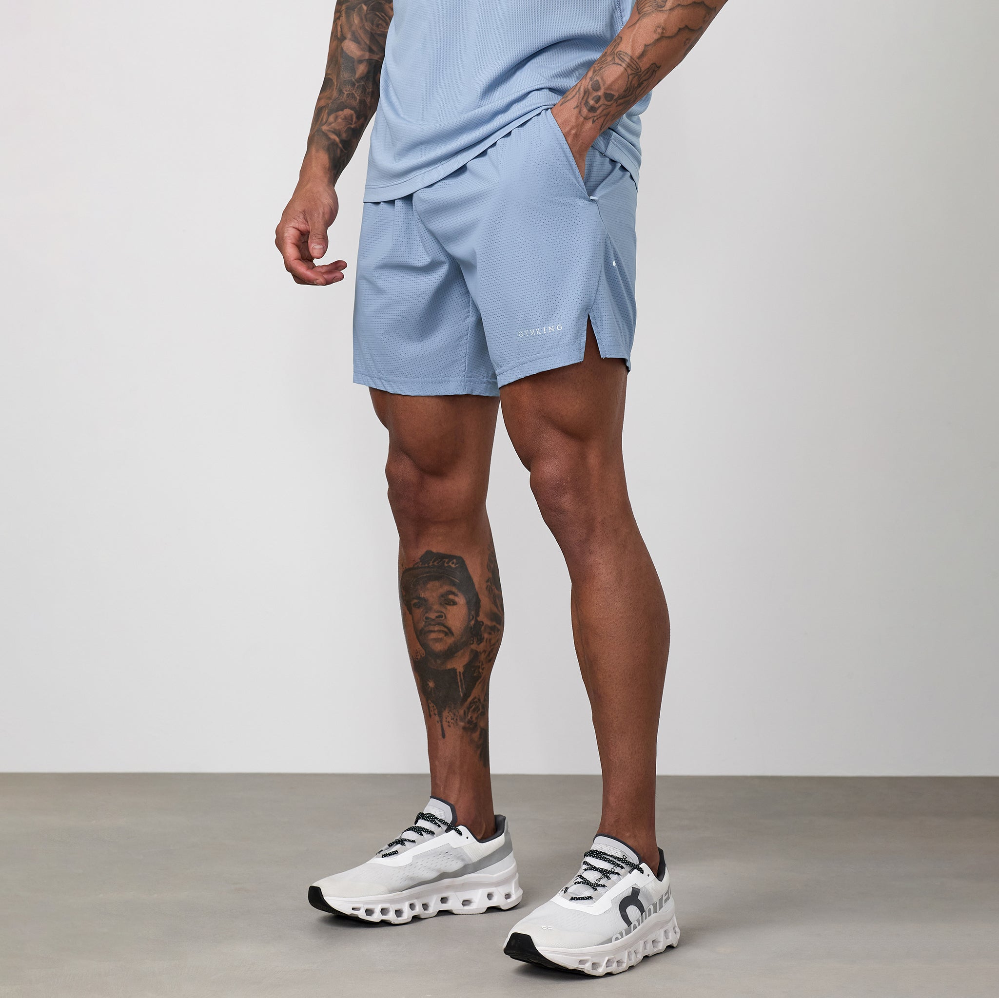 Gym King Energise Short - Powder Blue