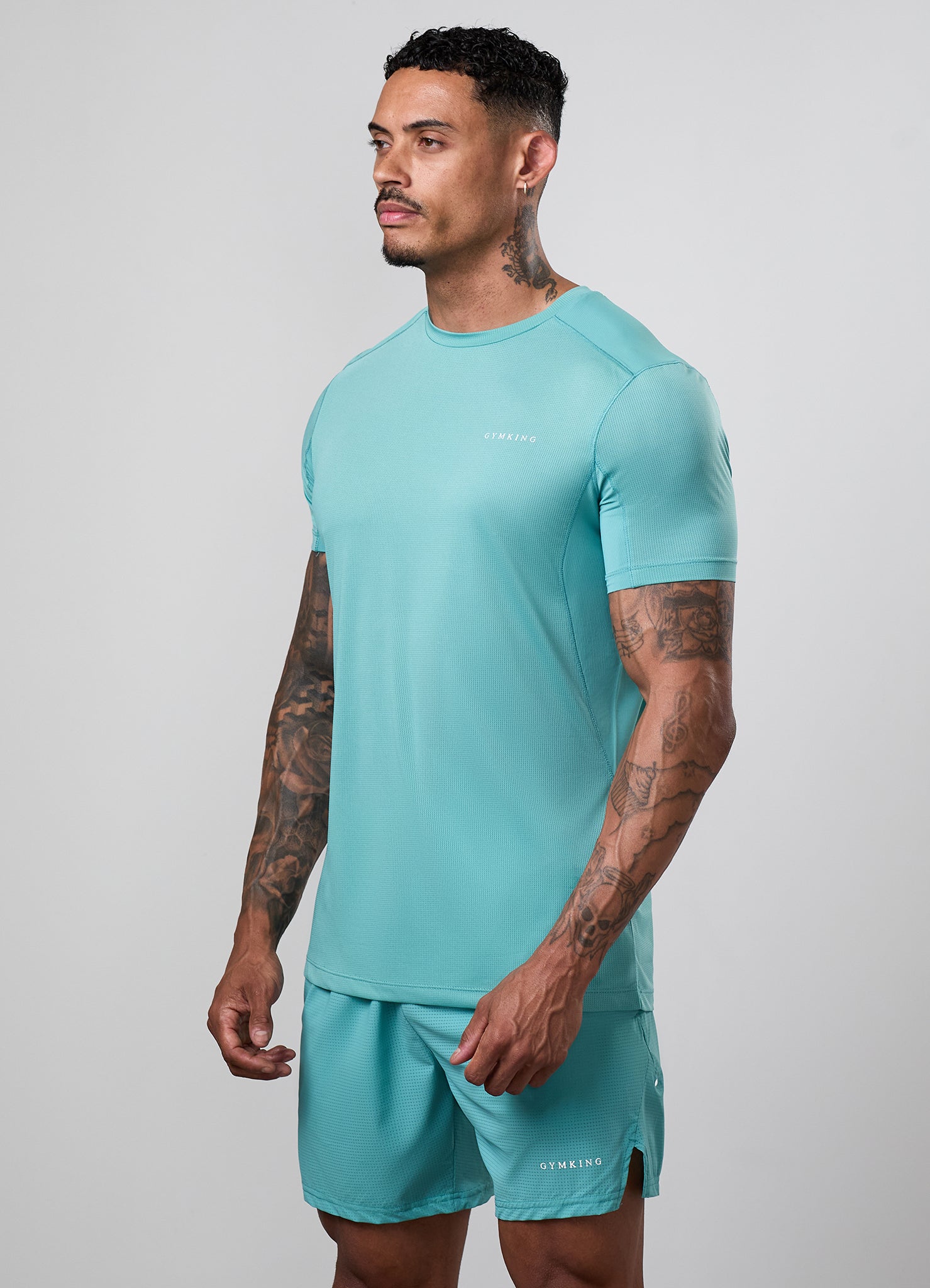 Gym King Energise Tee - Urban Teal