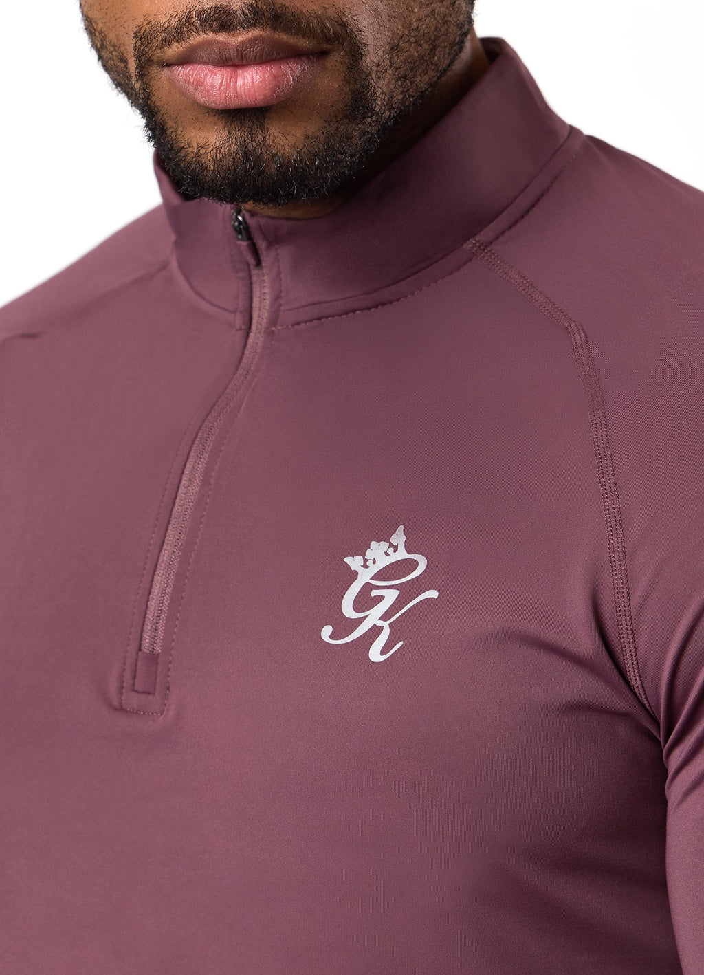 Gym King Energy 1/4 Zip Funnel - Deep Plum