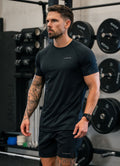 Gym King Energy Linear Tee - Black