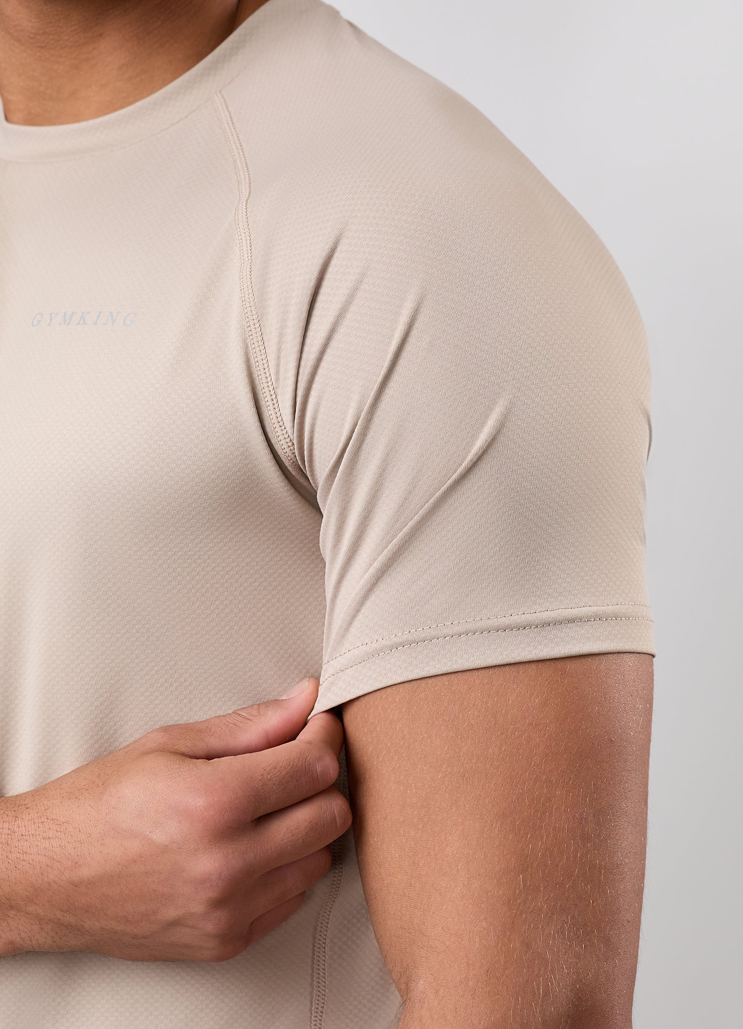 Gym King Energy Linear Tee - Stoneware