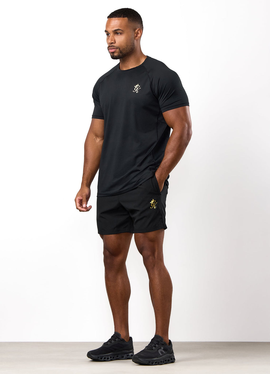 Gym King Energy Tee - Black/Gold